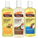 Palmer's Body Oil Variety Pack – Thoughtful Birthday Gift for Her, Cocoa Butter Coconut and Shea Moisturizing Trio