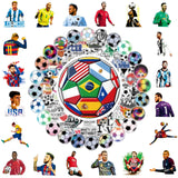 KickOff Kings Kids Soccer Sticker Variety Pack for Playroom Decor, Reusable No-Residue Vinyl Stickers for Scrapbook and Lunch Boxes