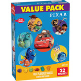 Disney Pixar Fruit Flavored Snacks – Portable Lunchbox Snacks for School and Office, Gluten Free Fruit Pouches, Value Pack of 22