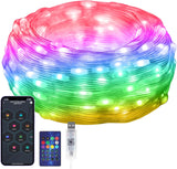 AIMENGTE LED String Lights for Kids Bedroom and Nursery – Cool to Touch, Flame Free Color Changing Night Light with Auto Timer