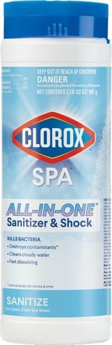 Clorox Pool&Spa Spa Water Shock and Sanitizer for Nightly Soak Ritual and Stress-Relief Hot Tub Care, 2LB
