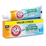 ARM & HAMMER Plus TheraBreath Toothpaste – Mindful Self-Care Pick for the Guest Bathroom, Baking Soda Whitening