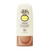 Sun Bum Daily SPF 50 Clear Gel Face Sunscreen – Daily Self-Care Essential for Barrier Health and 24-Hour Hydration, Vegan Face Moisturizer