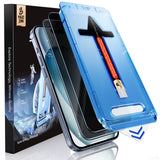 MAGIC JOHN Privacy Screen Protector for iPhone 15 6.1 inch – Side-View Blocking Glass for Subway and Open-Plan Office Use