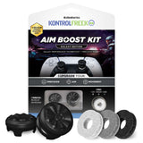 KontrolFreek Aim Boost Kit – Premium Black Galaxy Edition for PS5 Owners, Crafted Mixed-Height Thumbsticks with Precision Rings