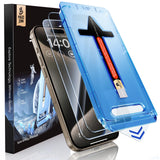 MAGIC JOHN 2 Pack iPhone 15 Pro Max Tempered Glass – 9H Shockproof Protection for Daily Drops and Scratches