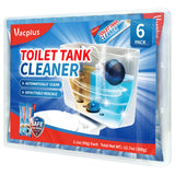 Vacplus Toilet Tank Cleaner - 6 Pack Hands-Free Tablets That Free Up Your Weekly Cleaning Schedule