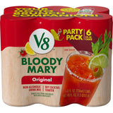 V8 Bloody Mary Mix Original 8 fl oz Cans (6-Pack), Portable Brunch Beverage for Patio Gatherings