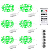LumLux Battery Fairy Lights 6 Pack – Warm White Twinkle Lights for Mantel, Window Frame, and Plant Shelf Home Styling