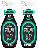 Downy Wrinkle Releaser Spray – Desk-Side Wrinkle Remover for Remote Workers, 3-in-1 Fabric Refresher with Unstopables Fresh Scent