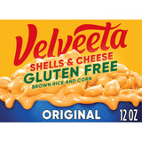 Velveeta Gluten Free Shells & Cheese, Fast Office Lunch for Gluten Restricted Professionals, 12 oz Box