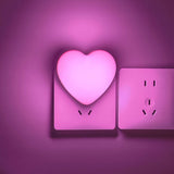 INZU Heart-Shaped LED Night Light for Bedroom Decor – Pink Plug-in Accent for Nursery, Living Room, and Girl's Room Aesthetic