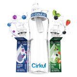 Cirkul 22oz Starter Kit – Daily Hydration Ritual for Mindful Wellness Routines, Zero-Calorie B-Vitamin Flavored Water