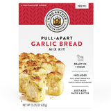 King Arthur Baking Company Pull-Apart Garlic Bread Mix Kit – All-in-One Pantry Staple for Simple Cooking