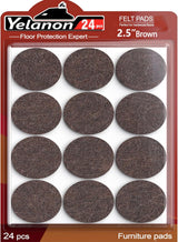 Yelanon Premium Felt Pads for Chair Legs - 216 Piece Variety Pack in Neutral Tones for Stylish Home Interior Floor Protection