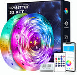 DAYBETTER LED Strip Lights – Clean Hidden Accent Lighting for Neutral Living Room, Under Cabinet Warm White Tape Light