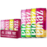 Zevia Plant Based Sparkling Energy Pack – Better for You Treat to Stock the Fridge Before Carpool Runs, 12 oz Cans (12-Pack)