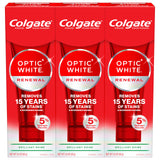 Colgate Optic White Renewal Toothpaste – Thoughtful Birthday Gift for Coffee and Wine Lovers, 3 Pack