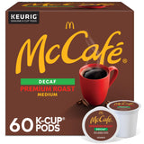 McCafe Premium Roast Decaf K-Cup Pods – Thoughtful Housewarming Gift Basket for Coffee Lovers, Medium Roast 48 Count
