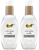 OGX Coconut Milk Anti-Breakage Serum, 4 Fl Oz – Clean-Formulation Anti-Breakage Treatment Safe for Color-Treated Hair