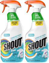 Shout Free Stain Remover Spray for Kids' Clothes – Family-Safe Pre-Wash Treatment for Baby Food and Playtime Spots, 22oz