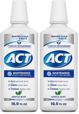 ACT Whitening Anticavity Fluoride Mouthwash 16.9 fl oz – Zero Alcohol Daily Oral Care Ritual for Sensitive Mouths