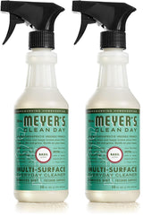 MRS. MEYER'S CLEAN DAY All-Purpose Cleaner Spray, Basil, 16 fl. oz – Herbal Fragrance Meditation Space Refresh and Deodorizer