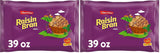 Malt-O-Meal Raisin Bran Cereal – Simple Whole Grain Breakfast with One Resealable Bag, 39 OZ Family Size