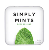 SIMPLY Mints | Peppermint Breath Mints | Thoughtful Stocking Stuffer | Reusable Gift Bag Tin
