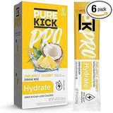 PURE KICK PRO Electrolyte Powder – BCAA and Vitamin Hydration for Desk Work and Study Sessions, Strawberry Ice Pop
