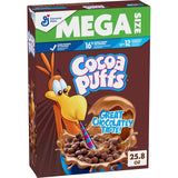 Cocoa Puffs Chocolatey Breakfast Cereal, Made with Whole Grain, 12 Vitamins and Minerals, Mega Size, 25.8 oz