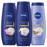 NIVEA Botanical Blossom Body Wash for Her – Microplastic Free Body Wash with Microbiome Gentle Formula, Safe Post Workout Shower for Sensitive Skin