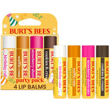 Burt's Bees Shea Butter Lip Balm Set – Mindful Self Care Ritual for Soft Lips, Natural Beeswax Tubes