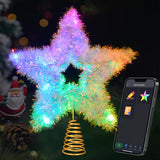 LumaGlow Holographic Star Topper – Child-Safe Family Christmas Tree Light, No Flame Cool to Touch