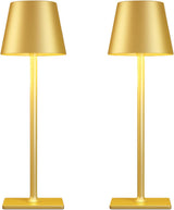 LEDLUX Premium Cordless Table Lamp – High-End Metal Finish Light for Elevated Dining and Hospitality Spaces