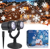 LUMENAURA Snowflake Projector Light – Thoughtful Holiday Gift for Parents and Neighbors Who Love Christmas Decorating