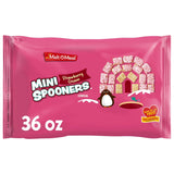Malt-O-Meal Strawberry Cream Mini Spooners Shredded Wheat Cereal, Quick Whole Grain Breakfast Cereal for Busy Workday Mornings, 36 OZ Resealable Bag