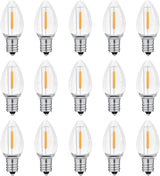 NETEHA C7 LED Replacement Bulbs Thoughtful Housewarming Gift for New Homeowners, E12 Waterproof Bulbs for Outdoor and Indoor String Lights