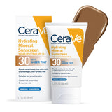 CeraVe Tinted Mineral Sunscreen SPF 30 – Pure Zinc Oxide & Titanium Dioxide for Sensitive Skin