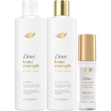 Dove Bond Strength Shampoo, Conditioner & Serum Set – Spa-Night Bond Repair for Frizzy Stressed Hair