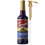 Torani Lavender Syrup 750ml for High-End Kitchen and Cocktail Lounge, Craft Floral Flavor for Sophisticated Drinks and Desserts