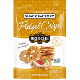 Snack Factory Pretzel Crisps – Portable Crunchy Snack for Picnics, Camping, and Backyard Patio Parties, 7.2 oz Resealable Bag