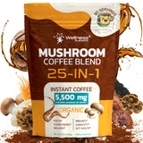 Mushroom Coffee Organic Instant – One-Scoop Daily Coffee Replacement for Clutter-Free Countertops