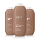 Method Men Body Wash – Clean Design Shower Staple for Uncluttered Apartment Bathrooms, Sea and Surf 3-Pack