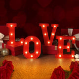 EDYCON Christmas Letter Lights Sign – Cozy Living Room Mantel Decor with Warm White LED Glow