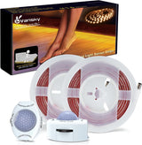 Vansky Motion Activated Bed Light – Thoughtful Gift for Elderly Parents, Warm Glow LED Strip with Auto Timer