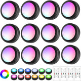 Luminova LED Puck Lights – Flameless Battery Night Light for Home Safety, 60 Min Auto Shutoff Wireless Closet Lighting