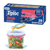 Ziploc Quart Stand-Up Reusable Bags – Intentional Pantry and Kitchen Storage for Clutter-Free Homes