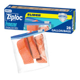 Glad Power Shield 1-Gallon Freezer Bags – Simple Slider Closure and Flat-Base Design for Intentional, Less-Waste Meal Storage