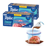 Ziploc Gallon Food Storage Bags – Sous Vide Sealing and Freezer Storage for Patio and Camp Cooking